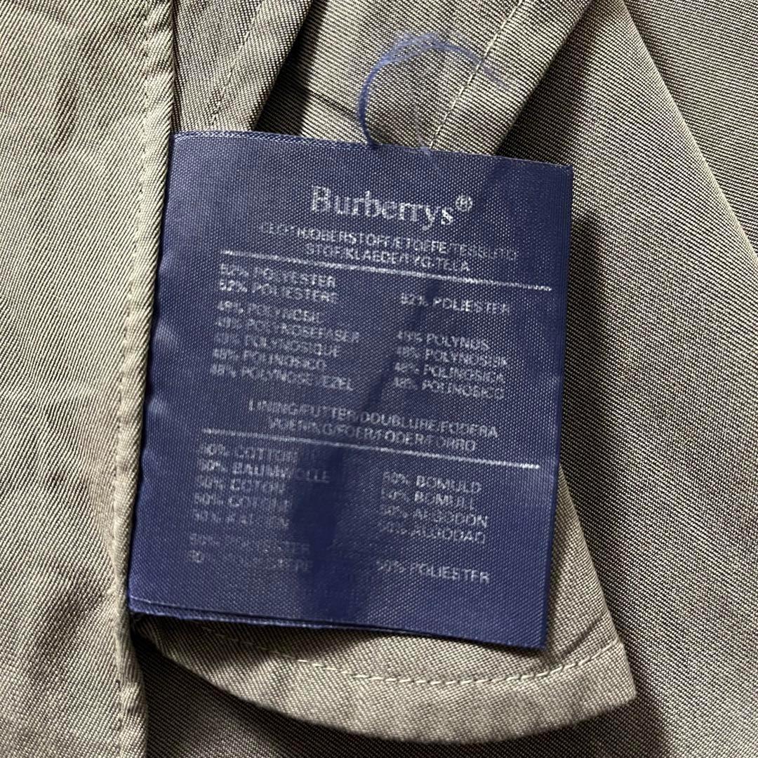 90s Burberry's ステンカラーコート グレー ノバチェック 90s Burberry's ステンカラーコート グレー ノバチェック