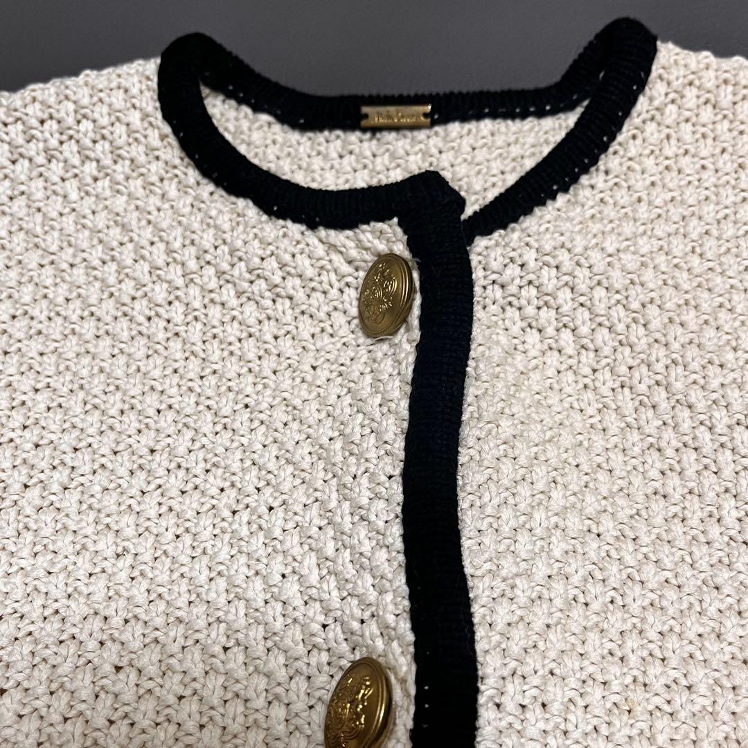 美品✨MilaOwen 金釦ショート丈 ニットカーディガン ジャケット