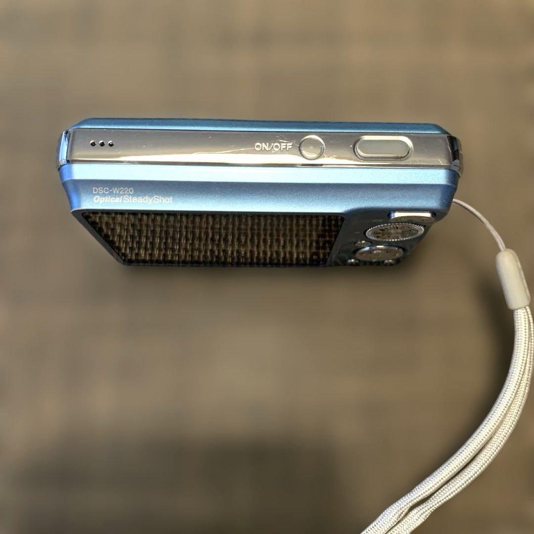【美品】SONY サイバーショットW220 ライトブルー　付属品有　箱無