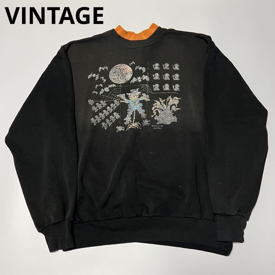 ヴィンテージ usa プリント スウェット VINTAGE プリントスウェット ビンテージ 90s usa ハロウィン