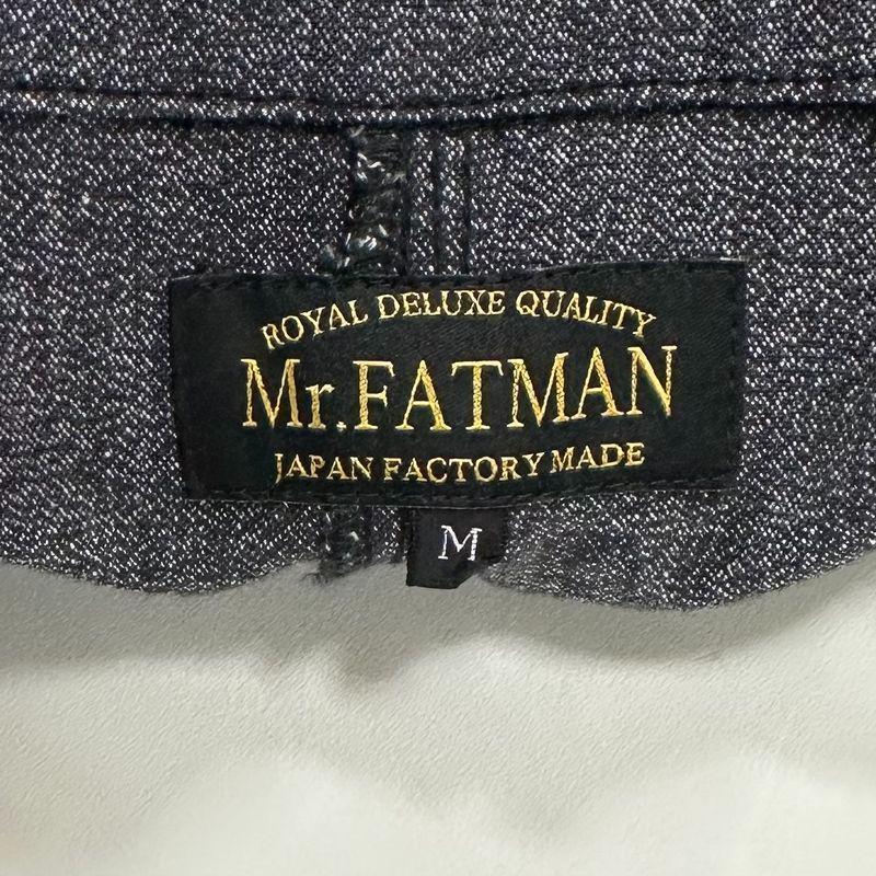 Mr.FATMAN 刺繍 スナイダー ダスターコート ショップコート 黒
