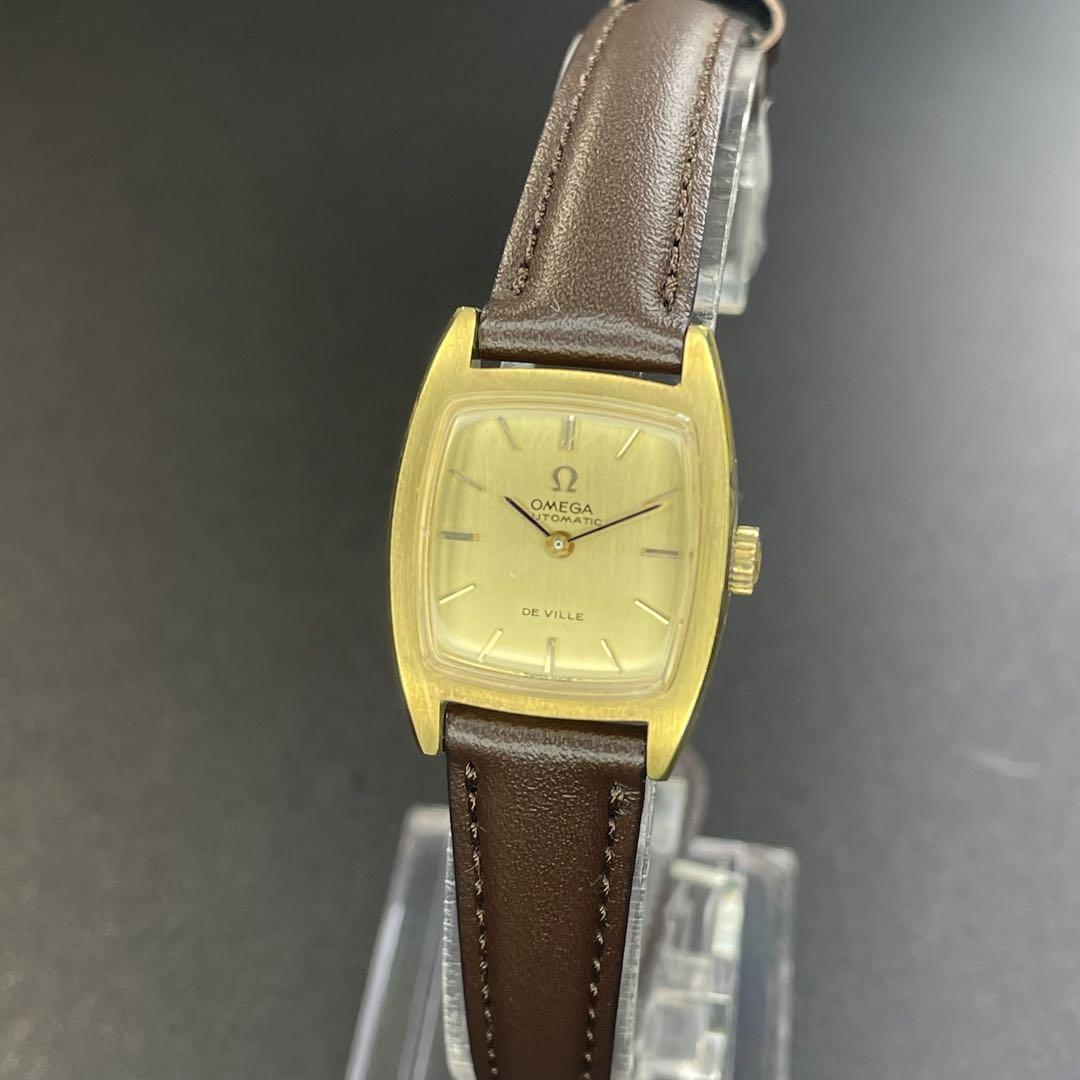 【良品 正規品】 オメガ 腕時計 デヴィル 自動巻きゴールド 可動 アンティーク