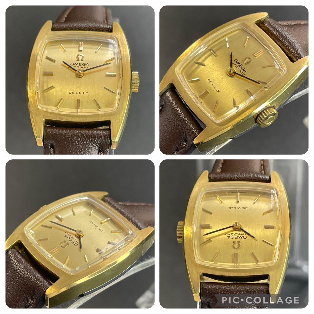【良品 正規品】 オメガ 腕時計 デヴィル 自動巻きゴールド 可動 アンティーク