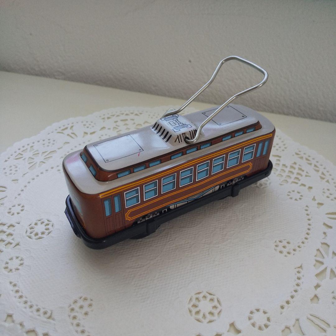 昭和レトロ 電車 ブリキ電車 ゼンマイ電車