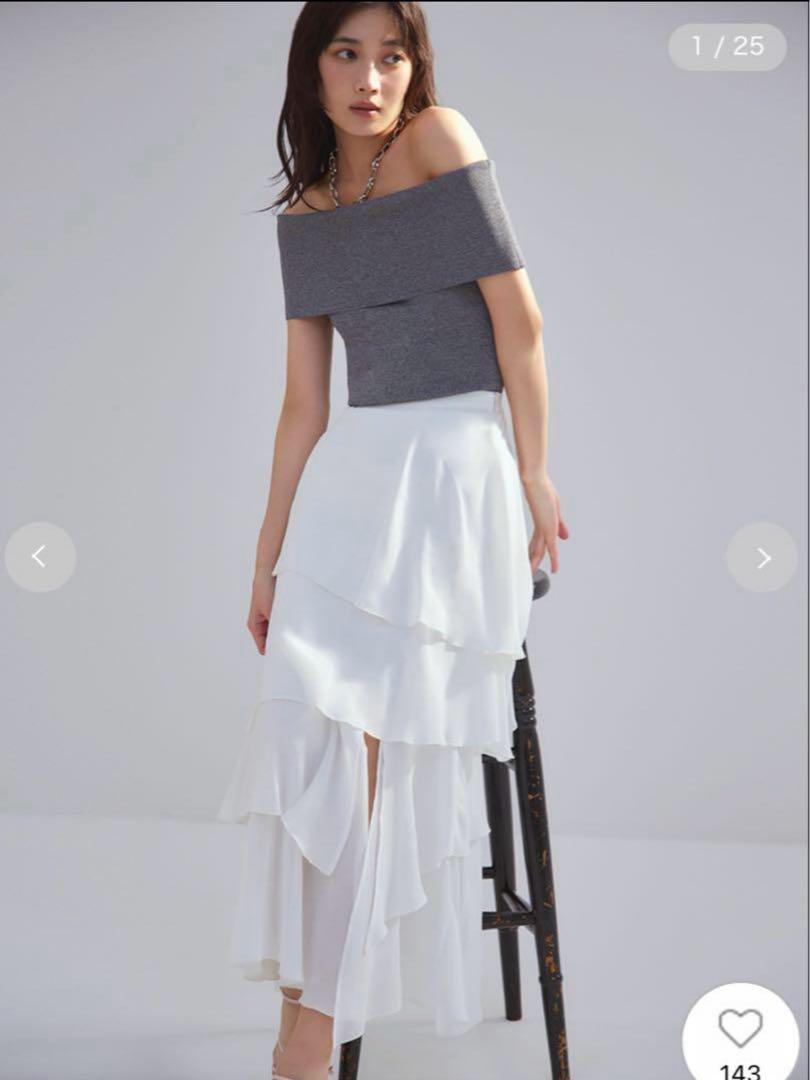 【新品未使用】大人気完売品 FRAY I.D セミシアーティアードスカート