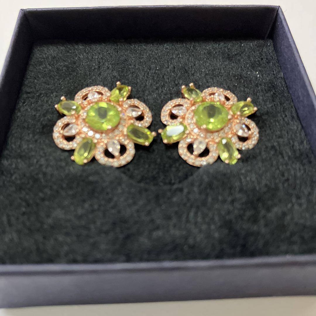 ペリドット ピアス 超IF等級 アクセサリー