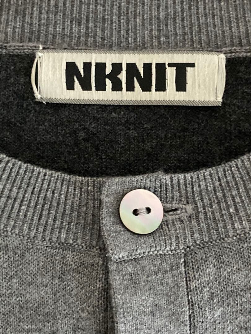 NKNIT logo KNIT cardigan ロゴニットカーディガン ② NKNIT logo KNIT cardigan ロゴニットカーディガン ②