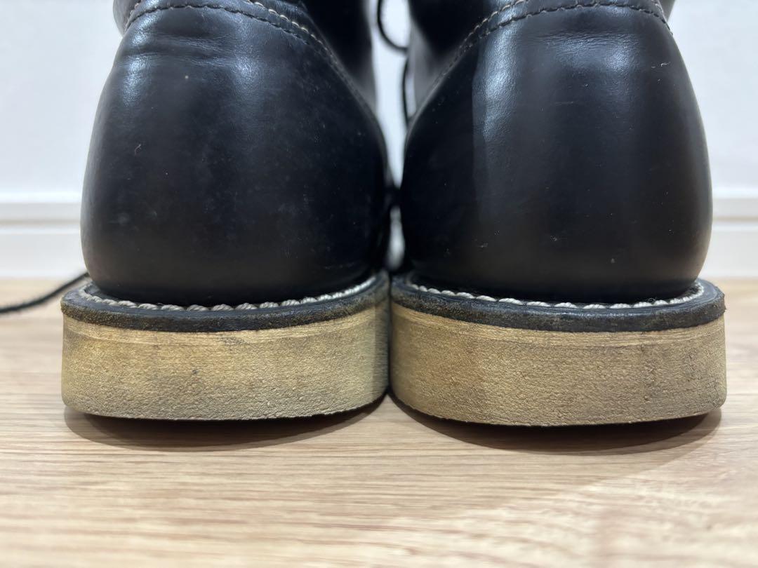 黒 レザー　レッドウィング