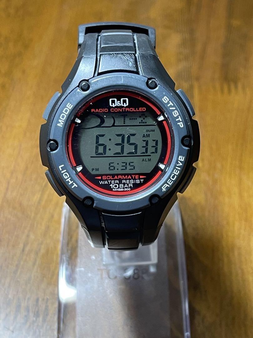 Q&Q SOLARMATE デジタル腕時計 10BAR