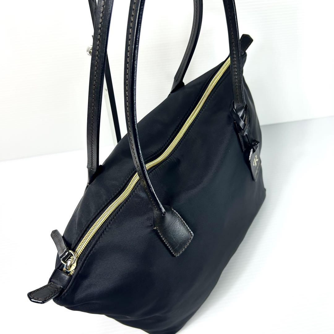 希少 極美品☆ROBERTA PIERI トートバッグ ブラック 無地 A4
