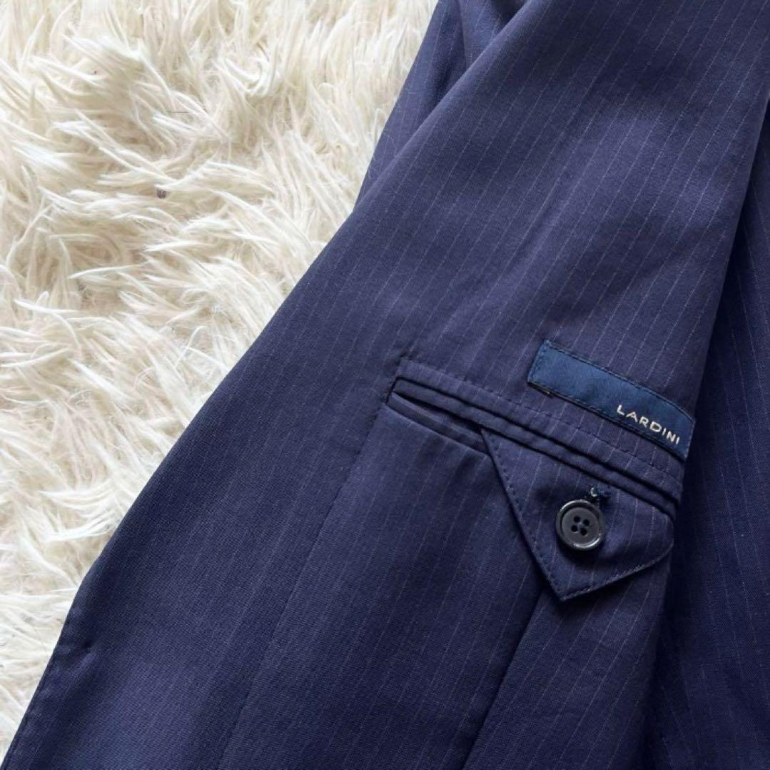 美品>LARDINI ネイビー ウール ジャケット サイズ48 - メルカリ