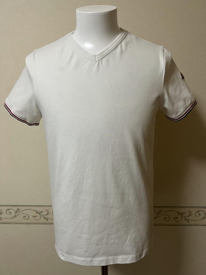 【美品】MONCLER　MAGLIA SCOLLO A V T-shirt【М】