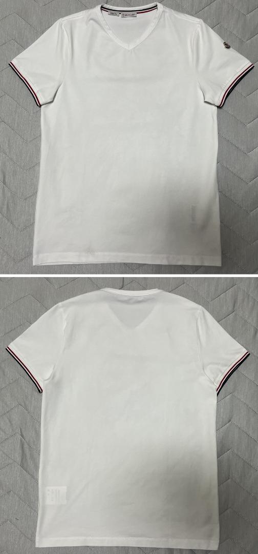 【美品】MONCLER　MAGLIA SCOLLO A V T-shirt【М】