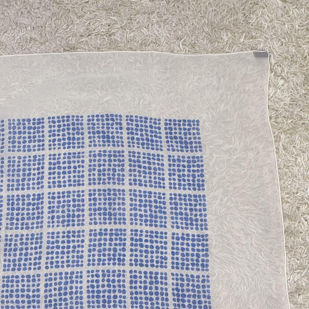 極美品✨イヴサンローラン シルク100% ドット柄 大判スカーフ ストール
