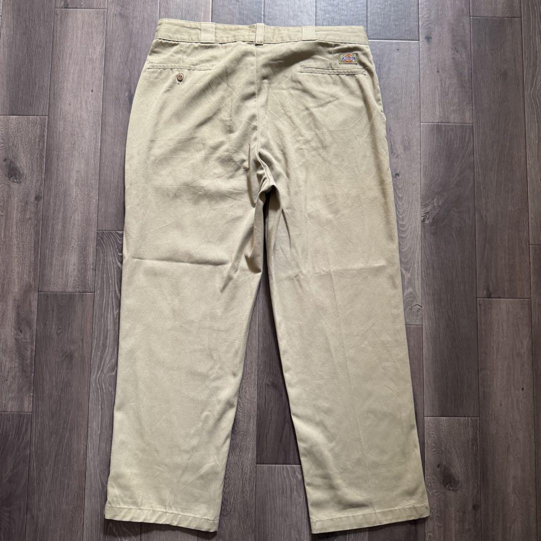 90s USA製 Dickies874 ベージュ カーキ チノパン ワークパンツ