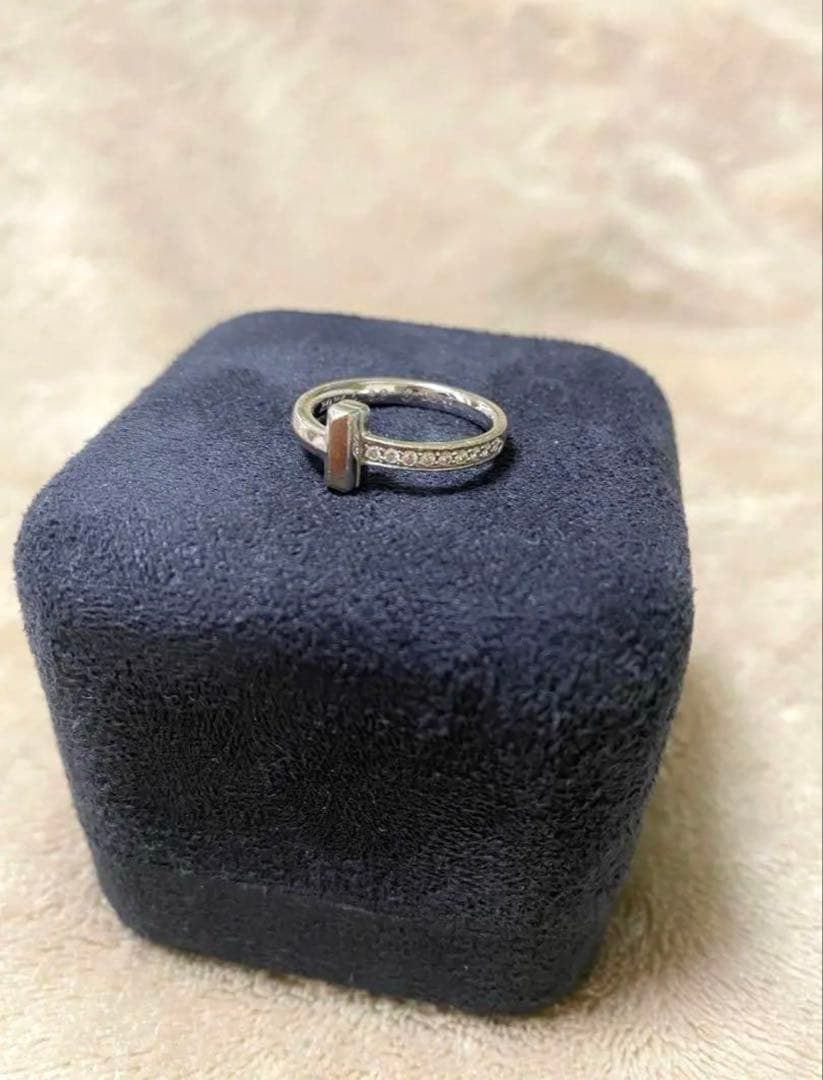 定価396,000円 TIFFANY T1 リング ホワイトゴールド&ダイヤ