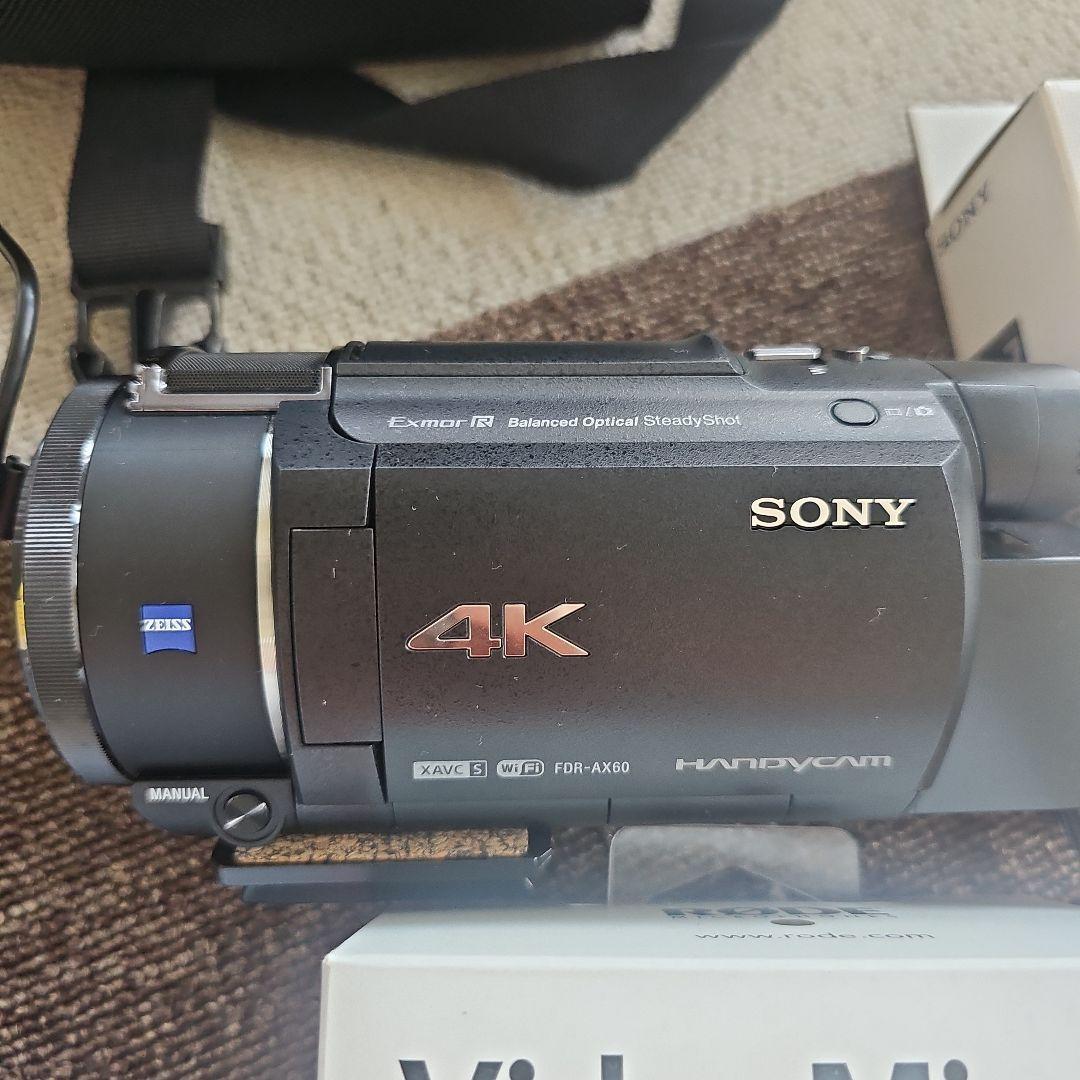 SONY FDR-AX60 4Kビデオカメラ本体　ジャンク品 SONY FDR-AX60 4Kビデオカメラ 本体 セット - メルカリ