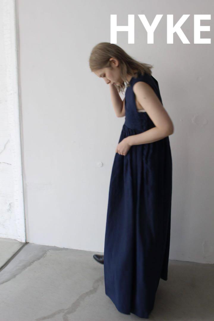 LINEN MAXI DRESS-リネンマキシドレス-HYKE（ハイク）通販| st