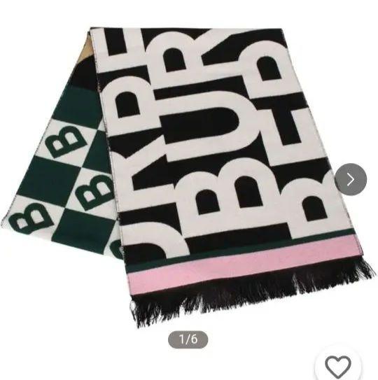 小物などお買い得な福袋 限定値下【美品】BURBERRY☆WロゴWOOLリバーシブルマフラー☆ 小物