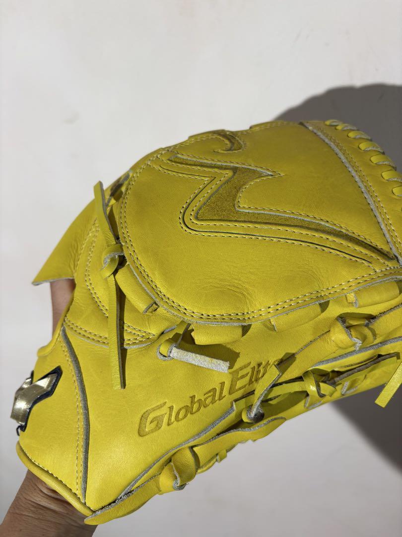 Mizuno Global Elite グローブ 右投げ イエロー　軟式