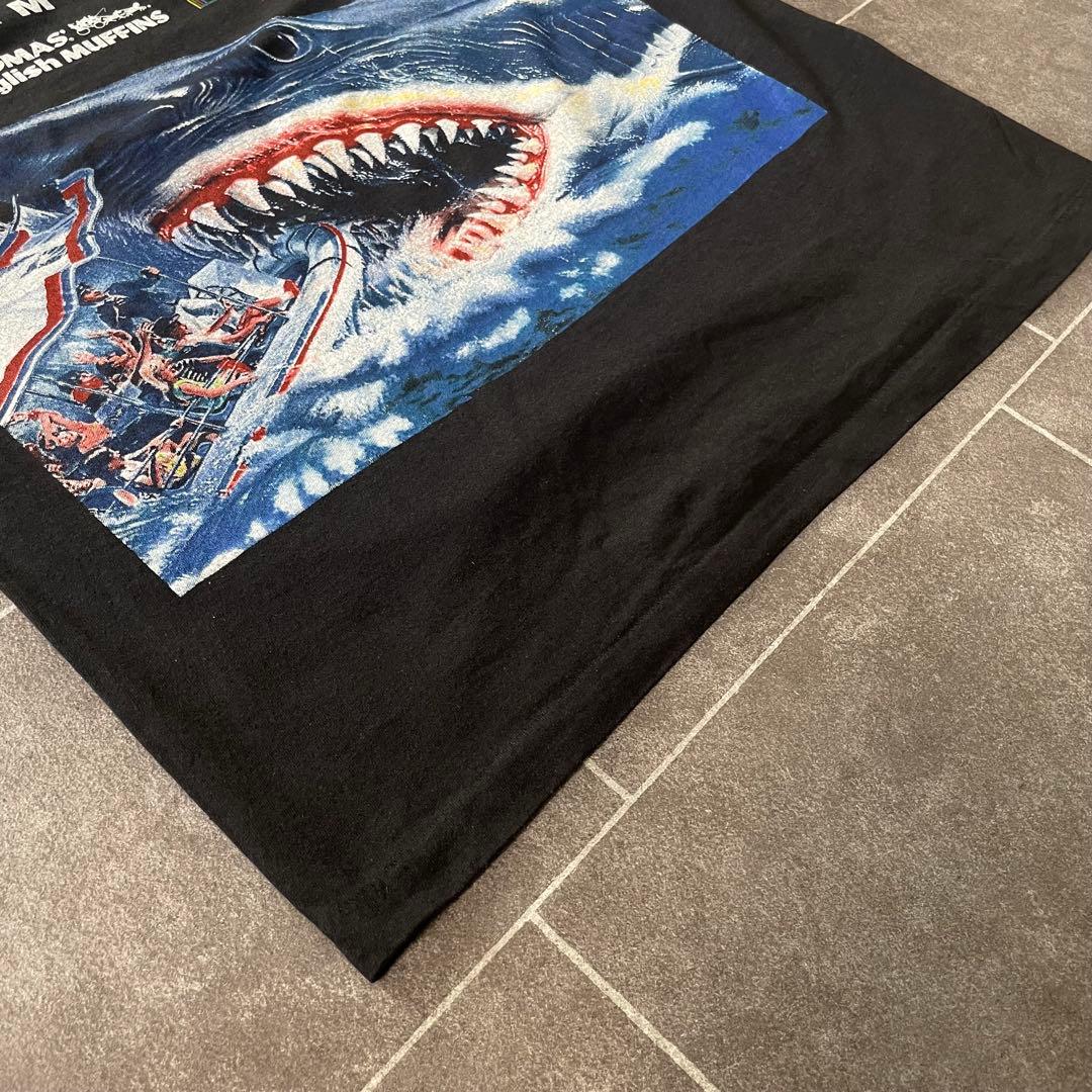 JAWS ジョーズ S/S ムービーTシャツ 鮫 ブラック L