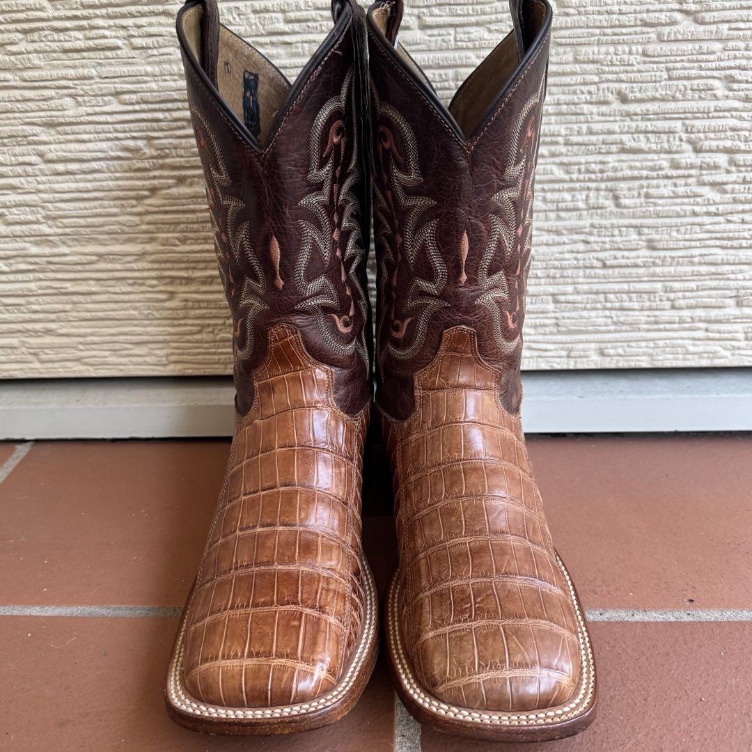 Tony Lama トニーラマ ウエスタンブーツ レザー リアルクロコ