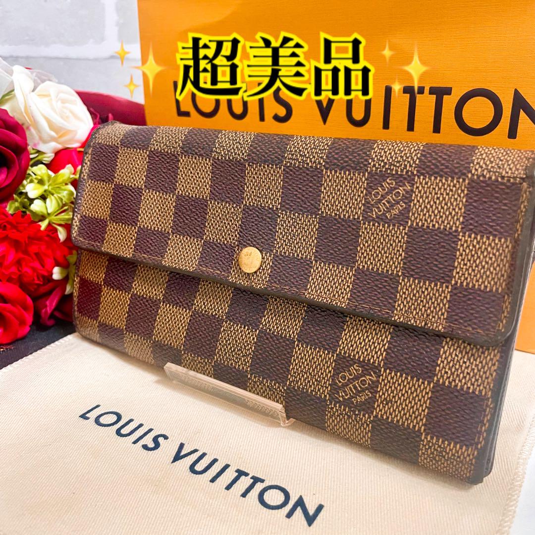 ✨超美品✨ヴィトン ポルトフォイユサラ ダミエ エベヌ 大人気