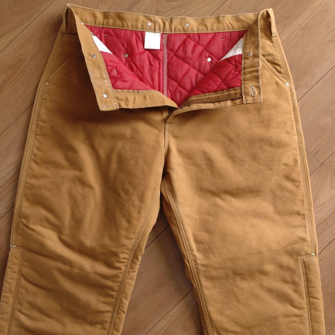 Carhartt ダック地ワークパンツ/裏地付き 古着/実寸W40L31