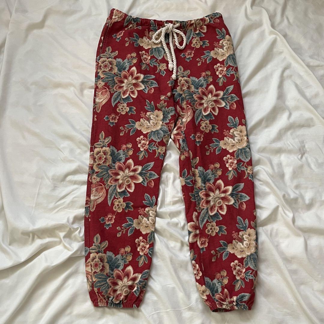 【US RAGS】 花柄 リネンパンツ USA製