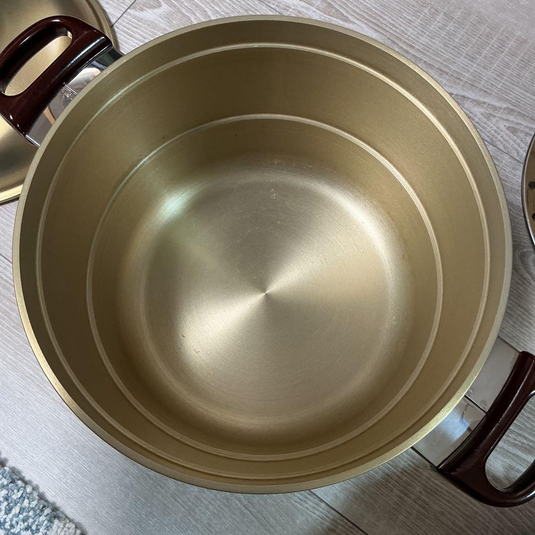 マルキュー産業鍋ゴールド 鍋 せいろ・蒸し器