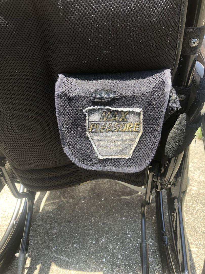 未整備　MAX PLEASURE 車椅子　カーボンホイール　マックスプレジャー