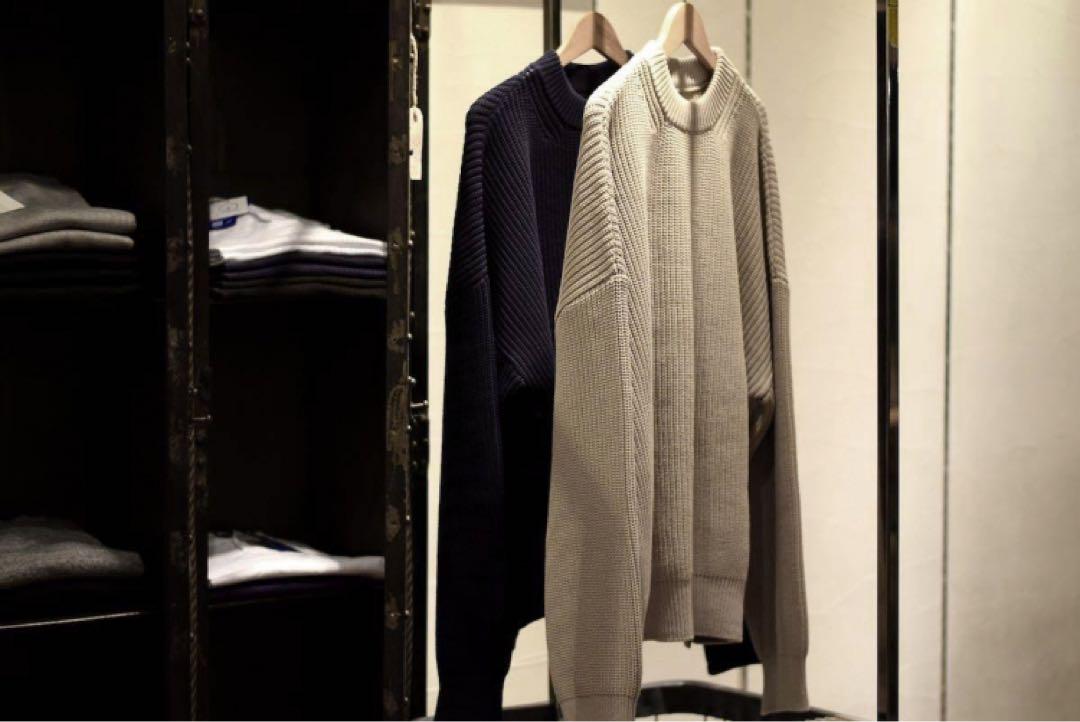 UNUSED / 5G Crew Neck Knit 名作　ニット　ベージュ
