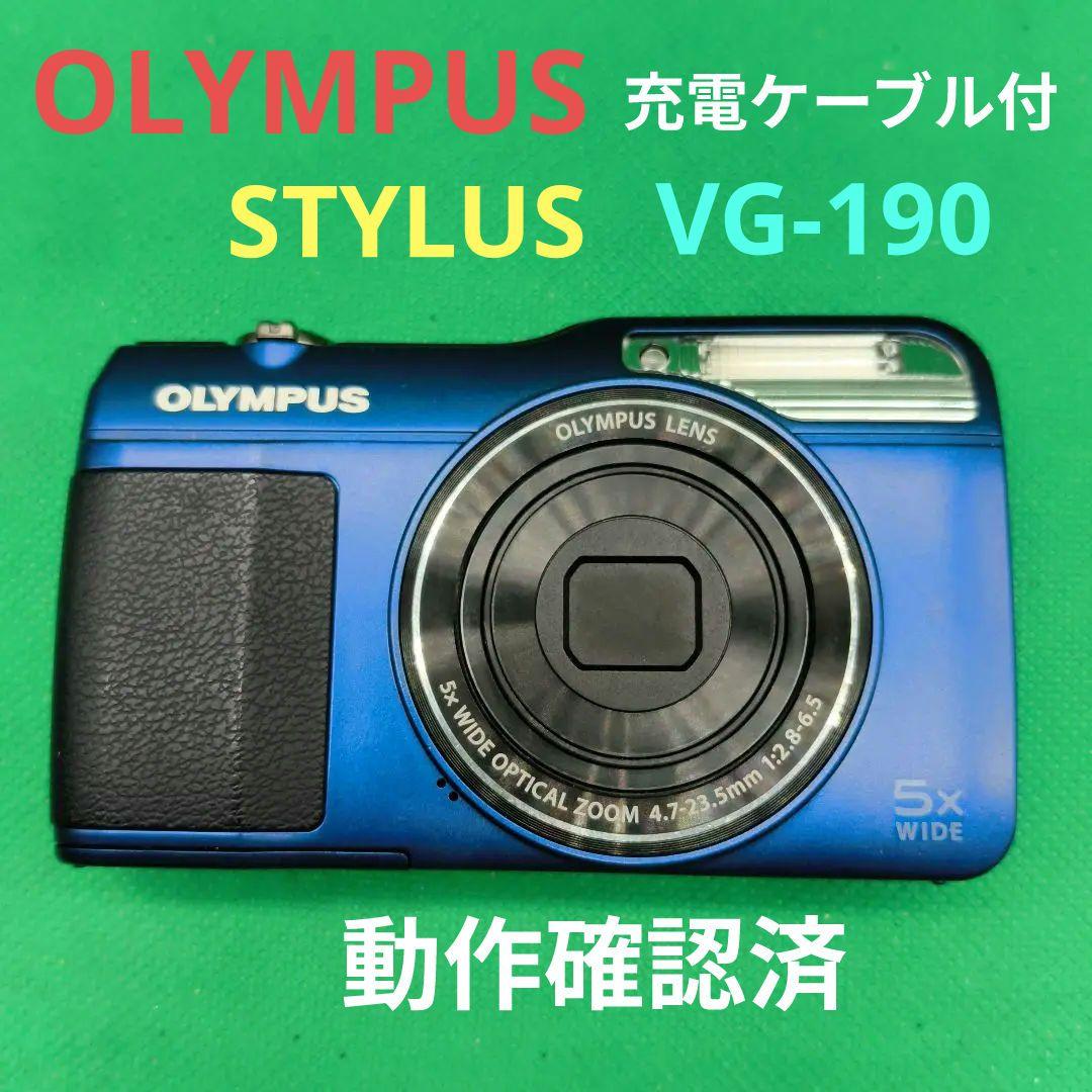 【動作確認済】OLYMPUS オリンパス STYLUS VG-190 コンデジ