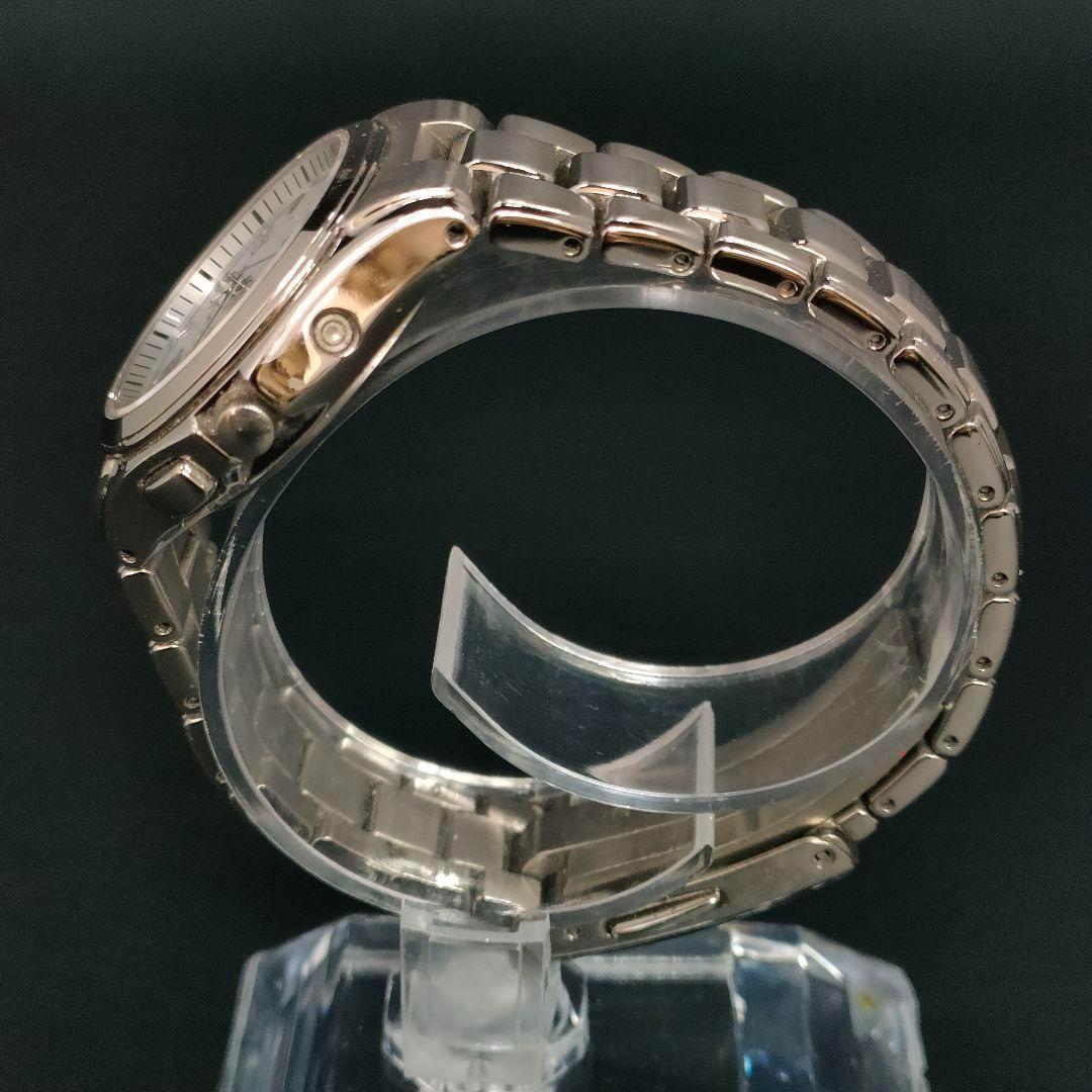 美品　CITIZEN　シチズン　アテッサ　ホワイト　シルバー　ソーラー　腕時計