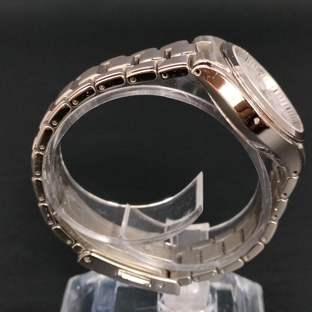 美品　CITIZEN　シチズン　アテッサ　ホワイト　シルバー　ソーラー　腕時計