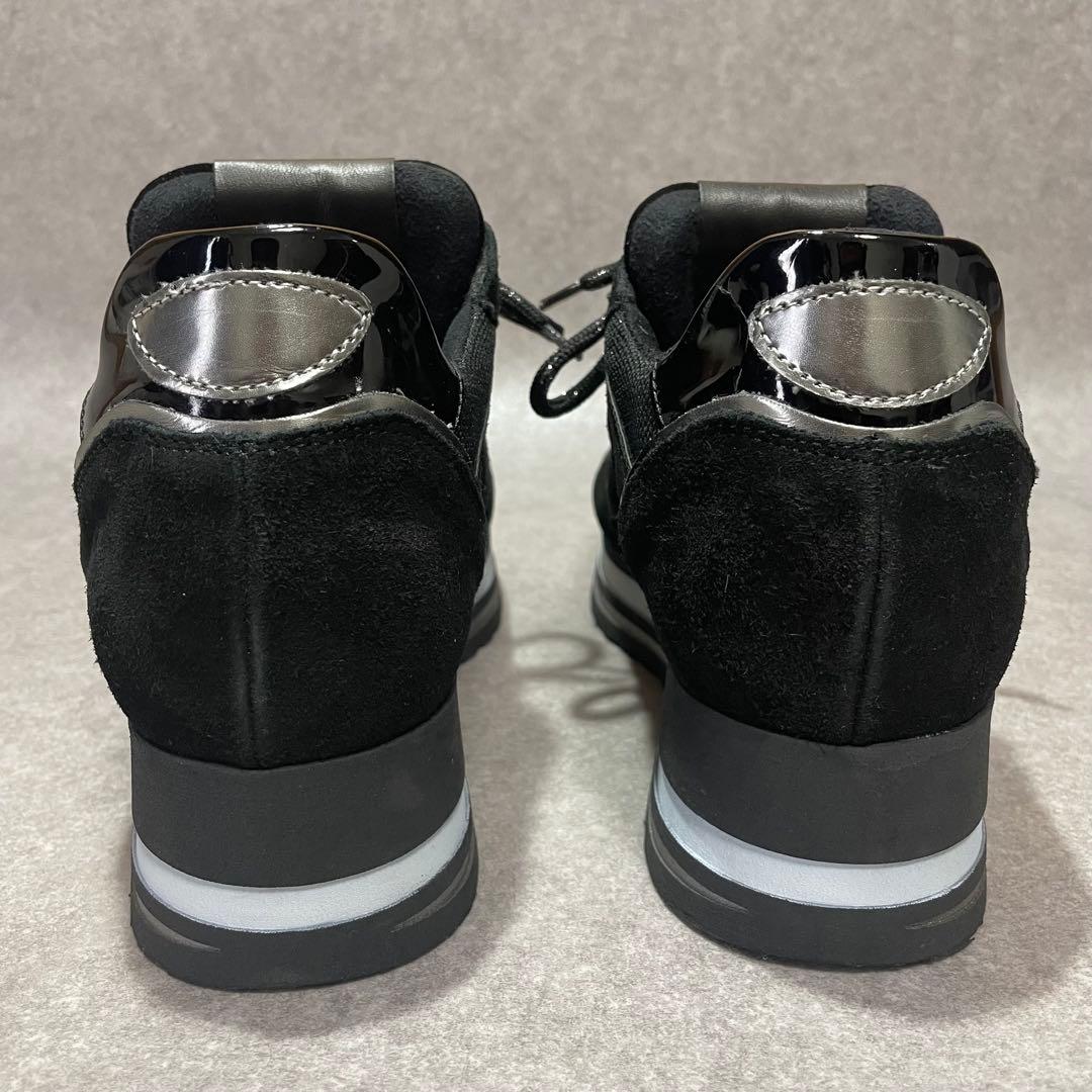 美品 CINZIA SOFT スニーカー 厚底 ウェッジソール 黒 イタリア製