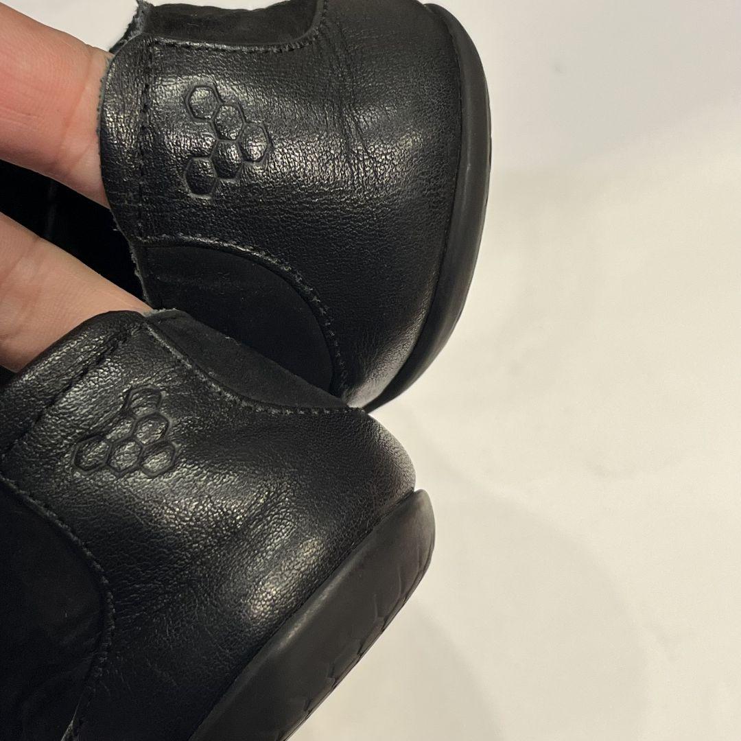 VIVOBAREFOOT 黒 レザー スリッポン　39