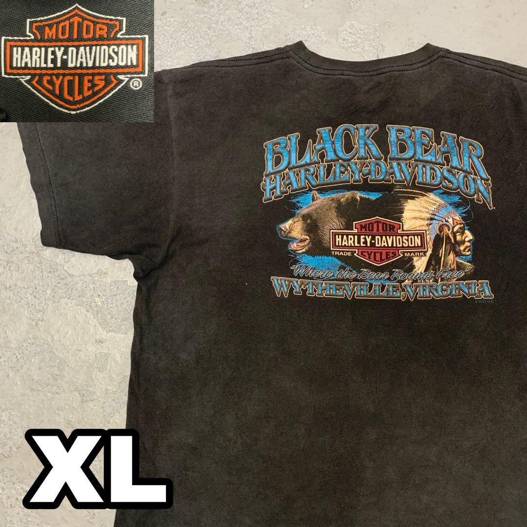 7WD612 HARLEY DAVIDSON 両面プリント ブラック フェード