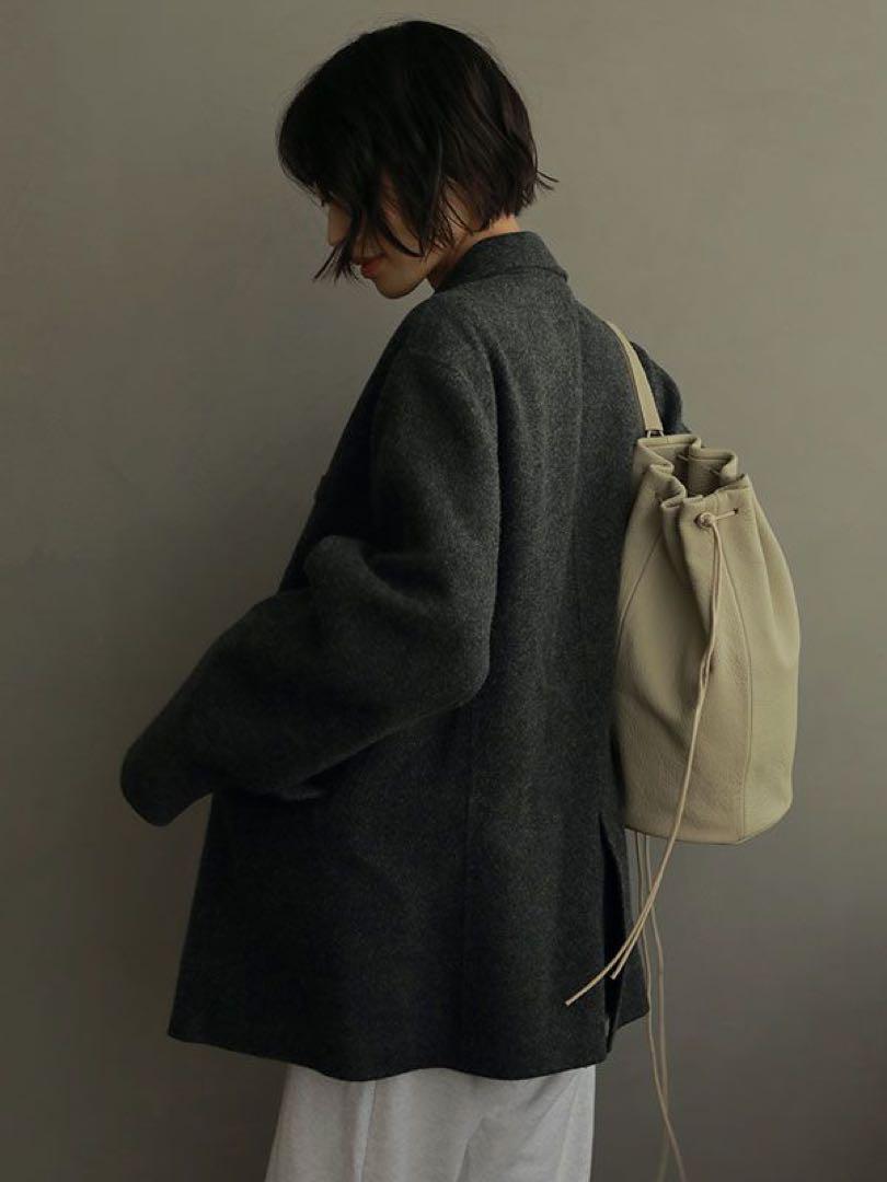 ETRE TOKYO ルーズリバージャケット ダブルボタン グレー