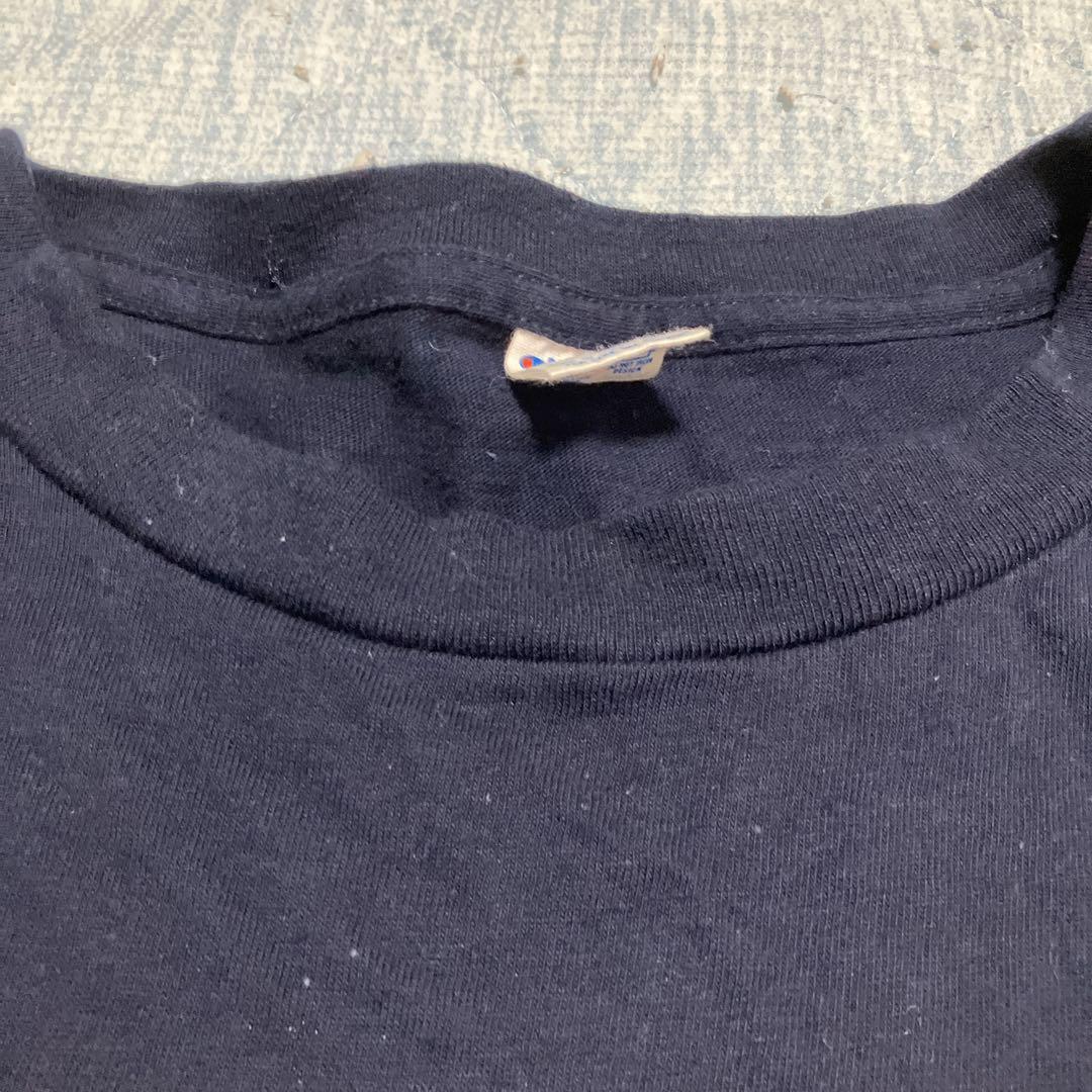 80sチャンピオントリコタグTシャツLアメリカ製 染み込みOHIO STATE Champion 【USED-222】80's CHAMPION made in USA T-SHIRTS