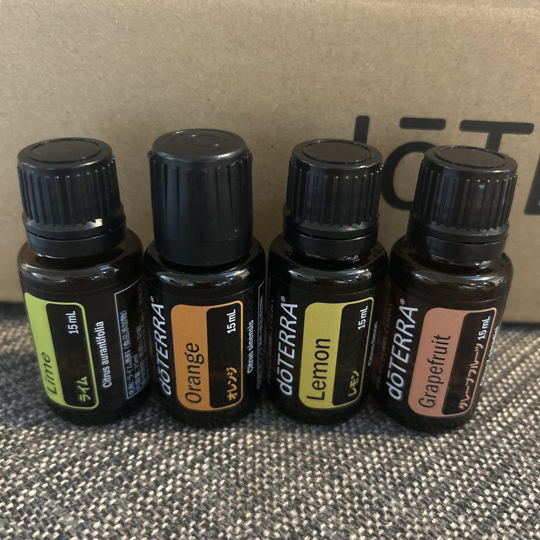 doTERRA ドテラ オレンジ レモン グレープフルーツ ライム 4本