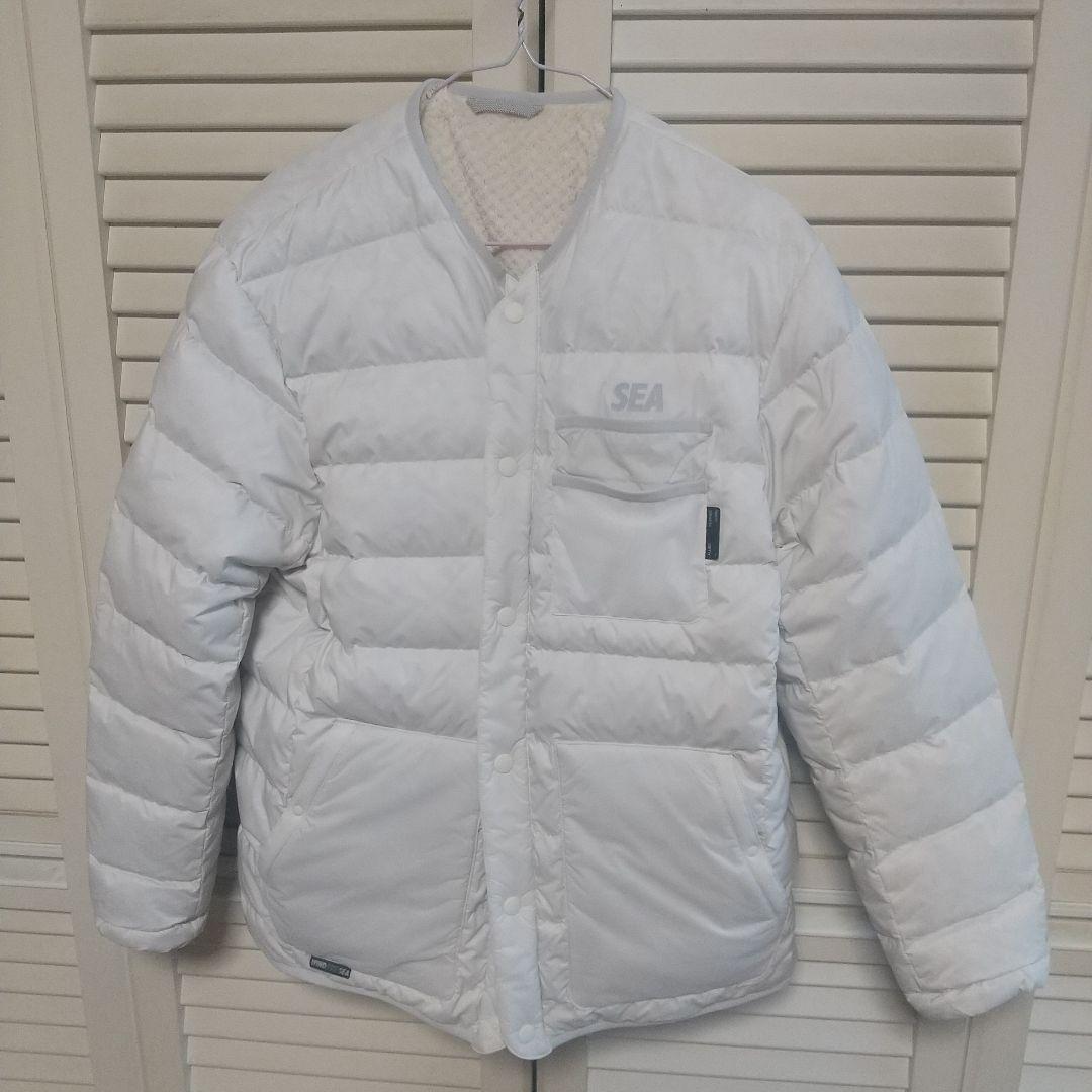 Wind and seaダウンカーディガン WHITE M SIZE新品