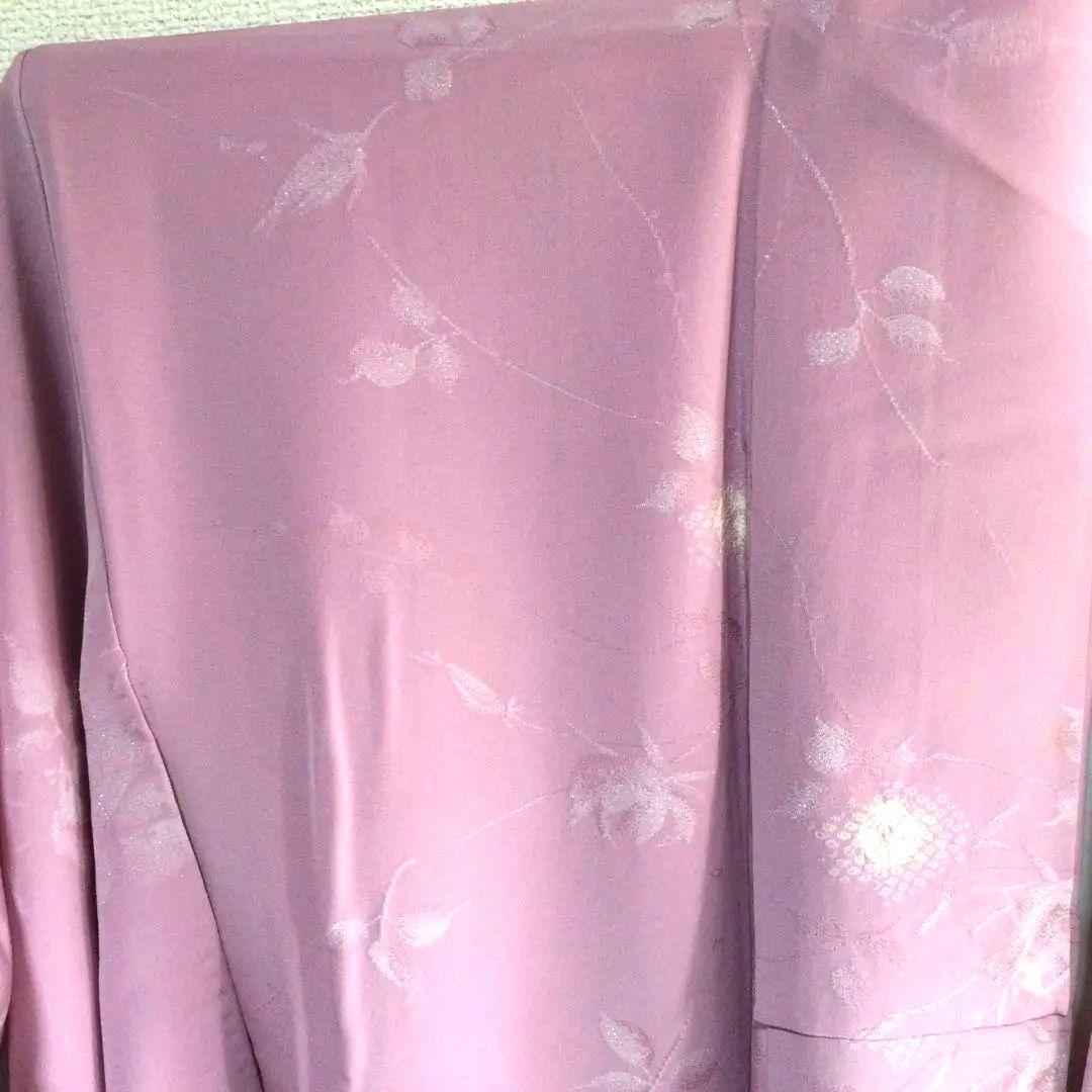 バラ花柄 ラメ入り訪問着