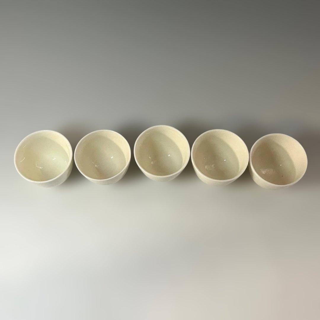 唐物 白南京 白磁 煎茶碗 五客 白釉碗 中国美術 古玩 SH69 唐物 白南京 白磁 煎茶碗 五客 白釉碗 中国美術 古玩 SH69