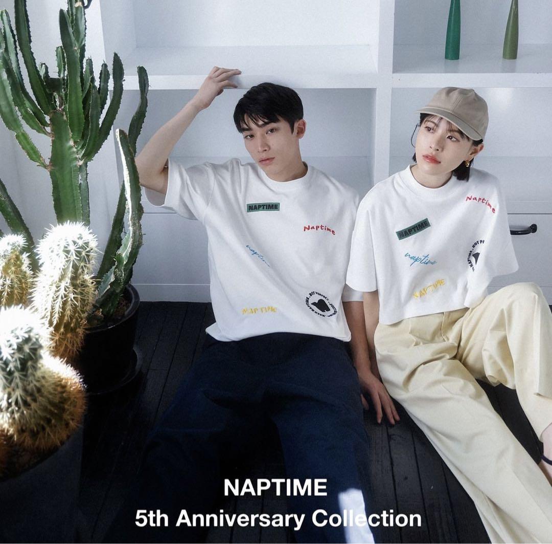 人気ブランドバ40代 Naptime 刺繍T-SHIRTS-WHITE Tシャツ(半袖/袖なし)