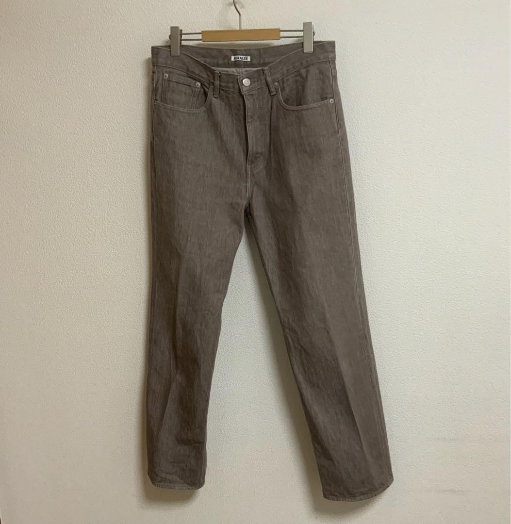 HARD TWIST FADED BROWN DENIM 5P PANTS
