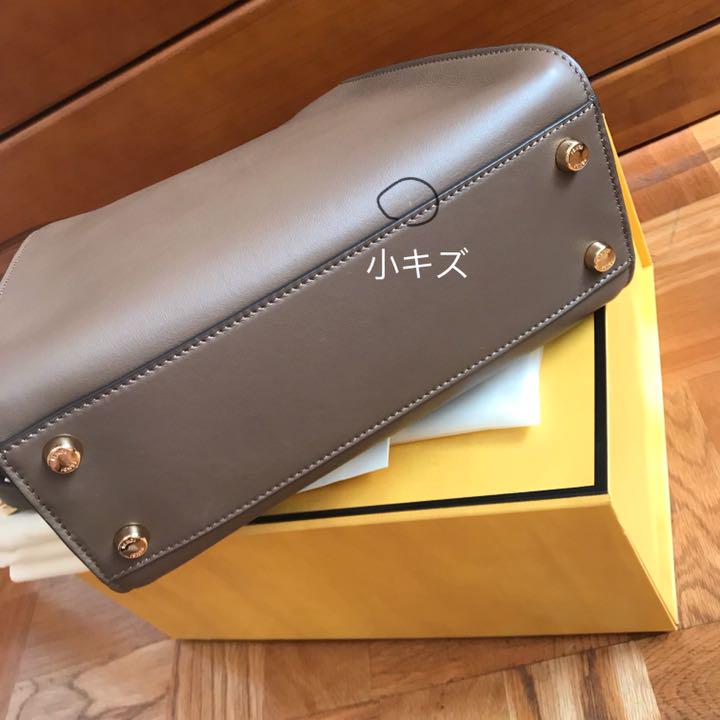 美品FENDI エッセンシャリー ブラウンレザーバッグ 8m5ru-m73831245157 ハンドバッグ ピーカブー 大人気新作