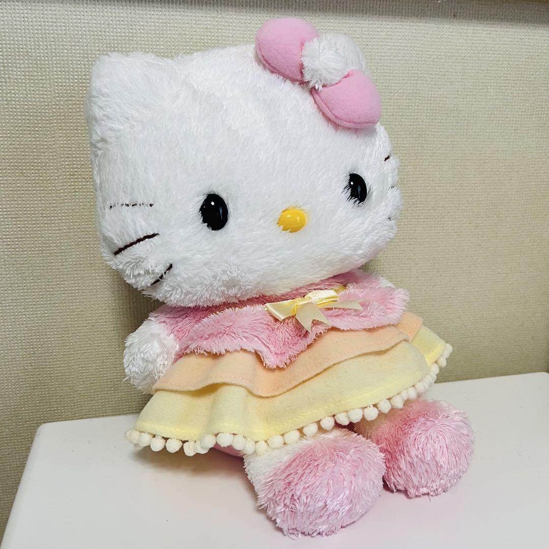 サンリオ キティちゃん ぬいぐるみ サンリオショップ レトロ ドレス ワンピース