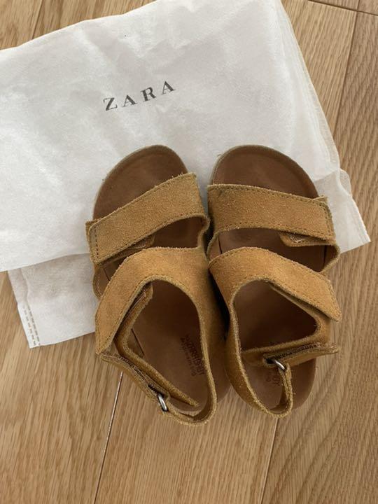 ZARA スウェードサンダル - メルカリ