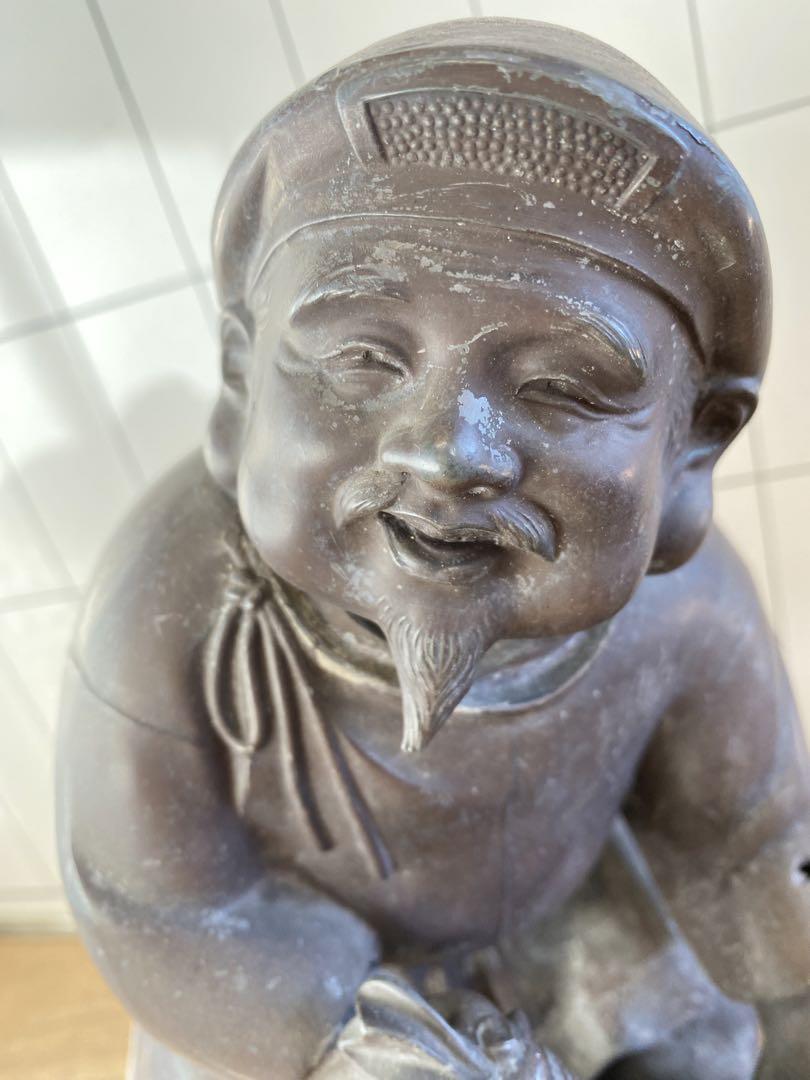 明治～大正時代 鋳大黒天立像 高さ26.5cm レア